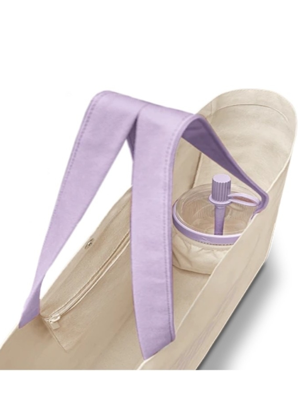 Nespresso Cream Canvas Tote with Lilac Accents - Picture 3 of 4